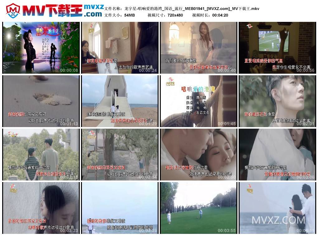 龙宇星-唱响爱的港湾_国语_流行_MEB01941